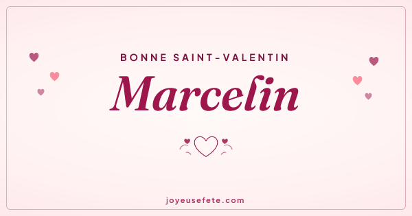 Image « Bonne Saint-Valentin Marcelin » au format large