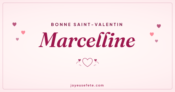 Image « Bonne Saint-Valentin Marcelline » au format large