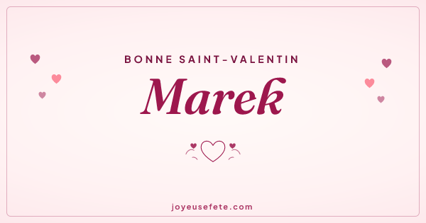 Image « Bonne Saint-Valentin Marek » au format large