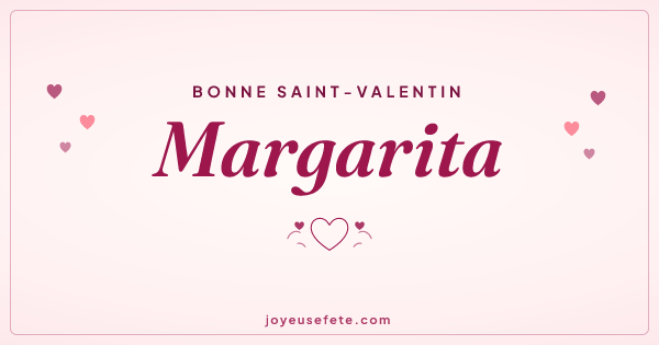 Image « Bonne Saint-Valentin Margarita » au format large
