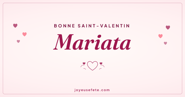 Image « Bonne Saint-Valentin Mariata » au format large