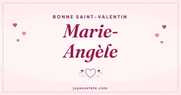 Image « Bonne Saint-Valentin Marie-Angèle » au format large