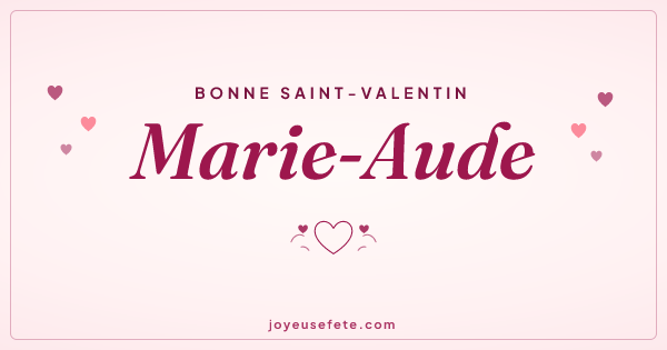 Image « Bonne Saint-Valentin Marie-Aude » au format large