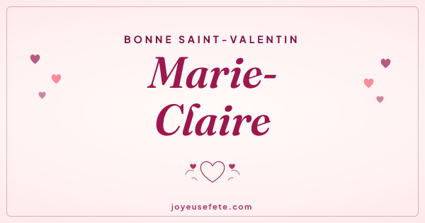 Image « Bonne Saint-Valentin Marie-Claire » au format large