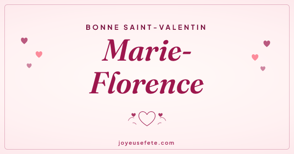 Image « Bonne Saint-Valentin Marie-Florence » au format large