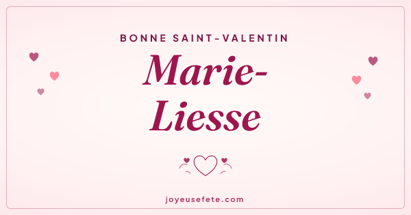 Image « Bonne Saint-Valentin Marie-Liesse » au format large