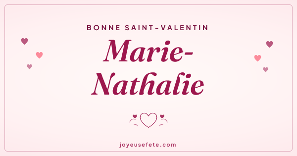 Image « Bonne Saint-Valentin Marie-Nathalie » au format large