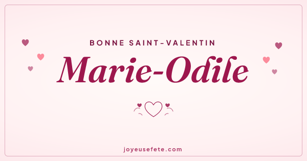 Image « Bonne Saint-Valentin Marie-Odile » au format large