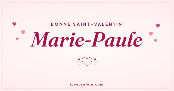Image « Bonne Saint-Valentin Marie-Paule » au format large