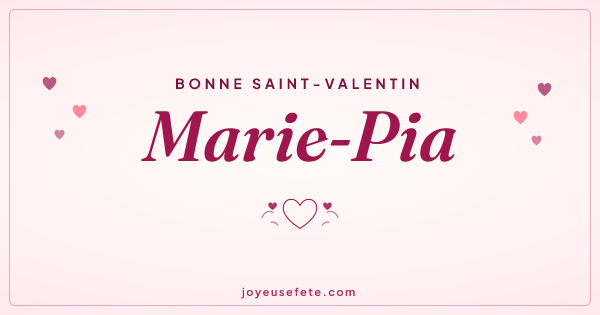 Image « Bonne Saint-Valentin Marie-Pia » au format large
