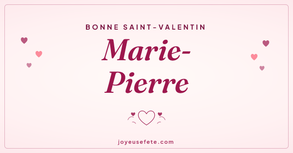 Image « Bonne Saint-Valentin Marie-Pierre » au format large