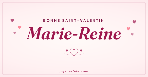 Image « Bonne Saint-Valentin Marie-Reine » au format large