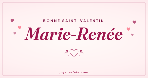 Image « Bonne Saint-Valentin Marie-Renée » au format large