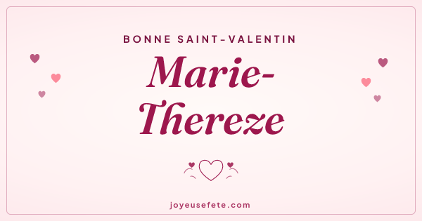 Image « Bonne Saint-Valentin Marie-Thereze » au format large