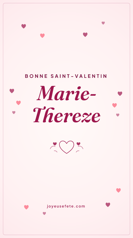 Image « Bonne Saint-Valentin Marie-Thereze » au format story