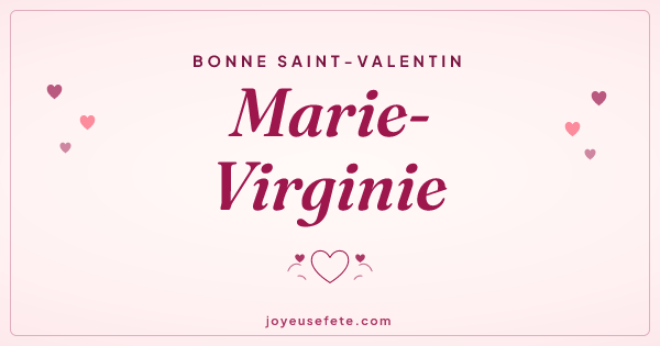Image « Bonne Saint-Valentin Marie-Virginie » au format large