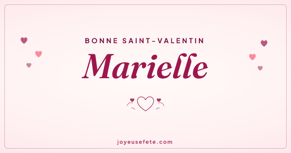 Image « Bonne Saint-Valentin Marielle » au format large