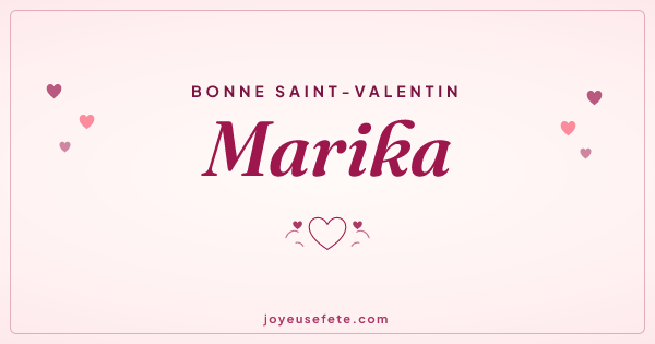 Image « Bonne Saint-Valentin Marika » au format large