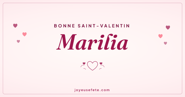 Image « Bonne Saint-Valentin Marilia » au format large