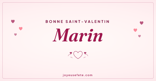 Image « Bonne Saint-Valentin Marin » au format large