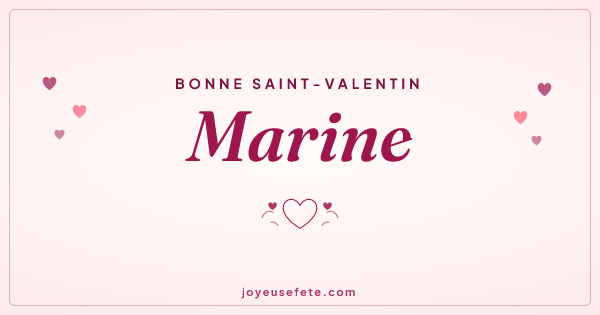 Image « Bonne Saint-Valentin Marine » au format large