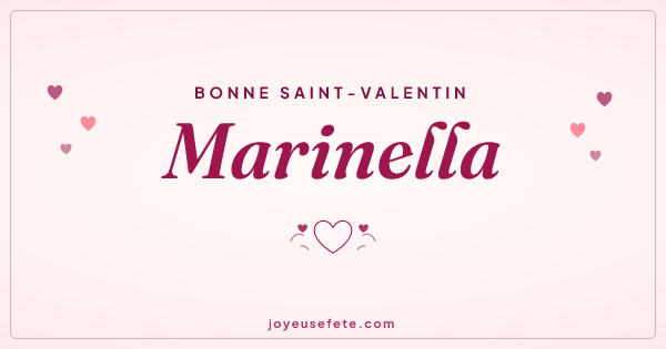 Image « Bonne Saint-Valentin Marinella » au format large