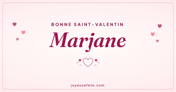 Image « Bonne Saint-Valentin Marjane » au format large