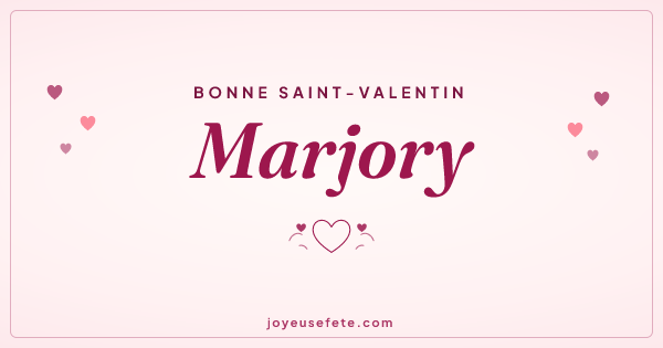 Image « Bonne Saint-Valentin Marjory » au format large