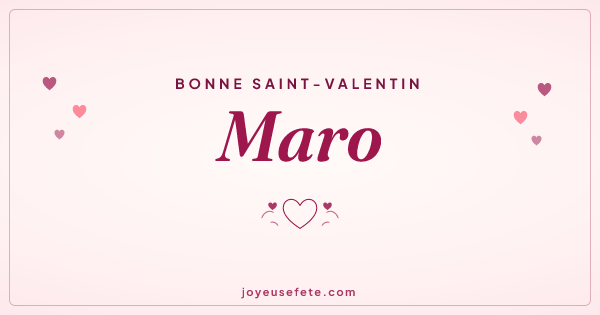 Image « Bonne Saint-Valentin Maro » au format large
