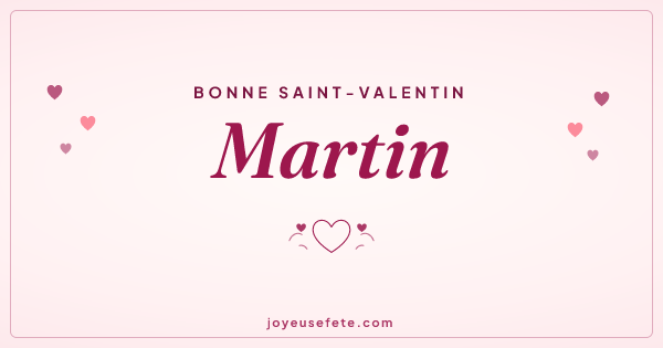 Image « Bonne Saint-Valentin Martin » au format large