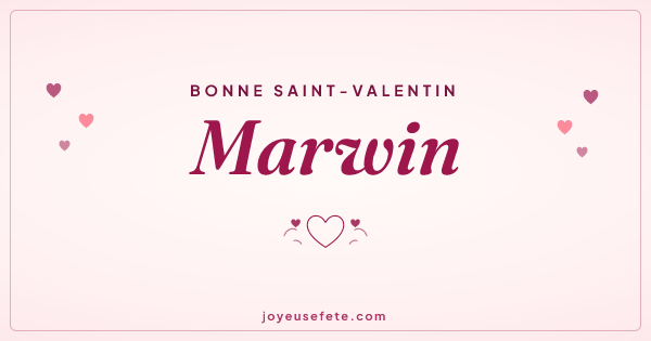 Image « Bonne Saint-Valentin Marwin » au format large