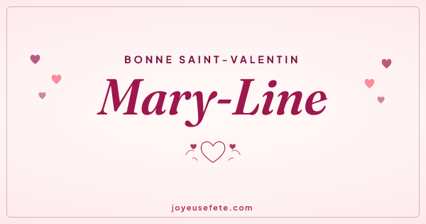 Image « Bonne Saint-Valentin Mary-Line » au format large