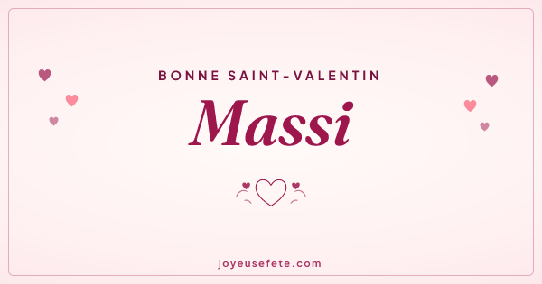 Image « Bonne Saint-Valentin Massi » au format large