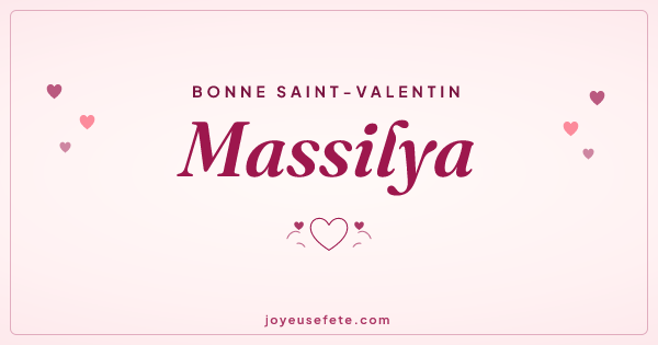 Image « Bonne Saint-Valentin Massilya » au format large