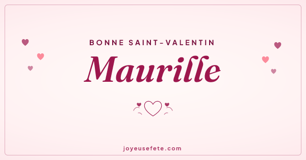 Image « Bonne Saint-Valentin Maurille » au format large
