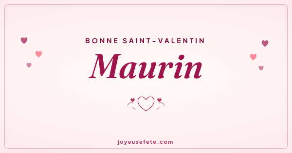 Image « Bonne Saint-Valentin Maurin » au format large