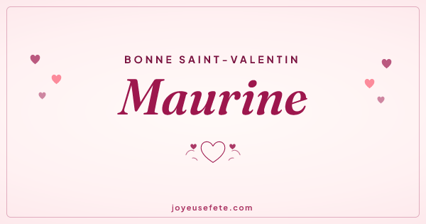 Image « Bonne Saint-Valentin Maurine » au format large