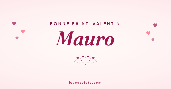 Image « Bonne Saint-Valentin Mauro » au format large