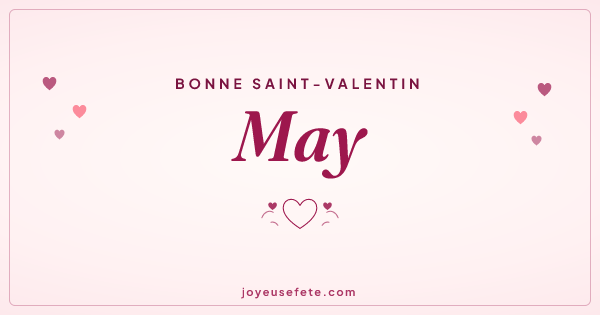 Image « Bonne Saint-Valentin May » au format large