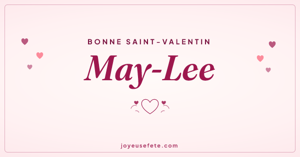 Image « Bonne Saint-Valentin May-Lee » au format large