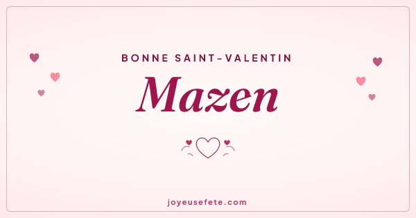 Image « Bonne Saint-Valentin Mazen » au format large