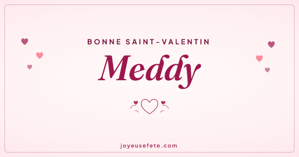 Image « Bonne Saint-Valentin Meddy » au format large
