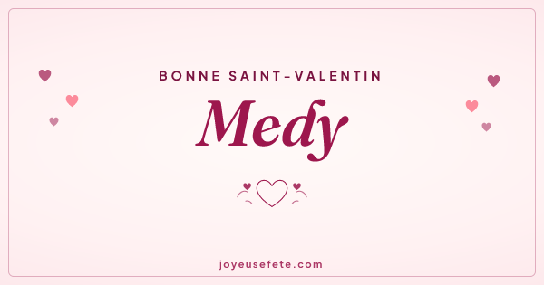 Image « Bonne Saint-Valentin Medy » au format large