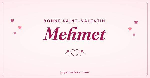 Image « Bonne Saint-Valentin Mehmet » au format large