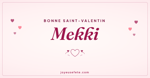 Image « Bonne Saint-Valentin Mekki » au format large