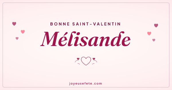 Image « Bonne Saint-Valentin Mélisande » au format large