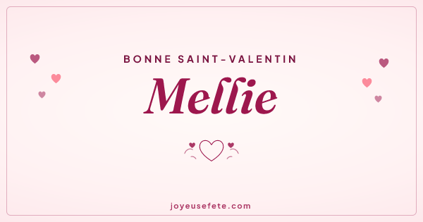 Image « Bonne Saint-Valentin Mellie » au format large