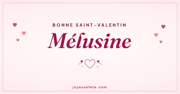 Image « Bonne Saint-Valentin Mélusine » au format large