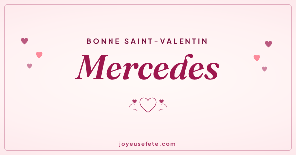 Image « Bonne Saint-Valentin Mercedes » au format large