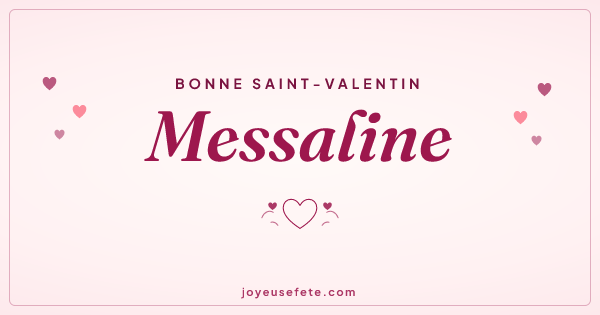 Image « Bonne Saint-Valentin Messaline » au format large